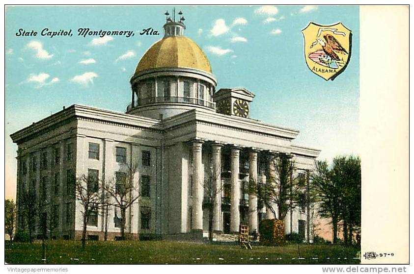 180344-Alabama, Montgomery, State Capitol, Illustrated PC Co No 97-9 - Montgomery