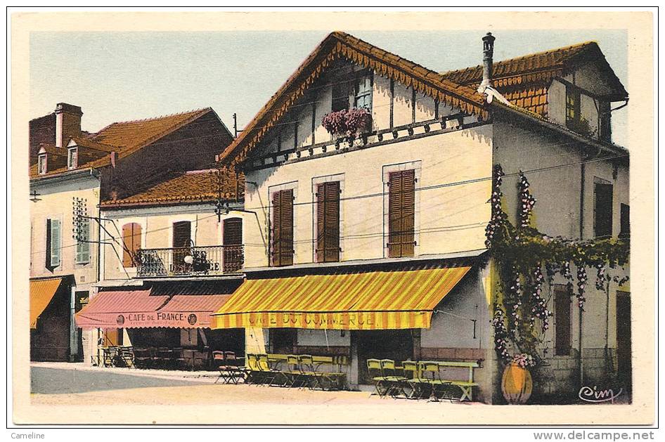 32 . RISCLE SUR ADOUR . Cafe Riselois . Cafe De France - Cafe Du Commerce - Riscle