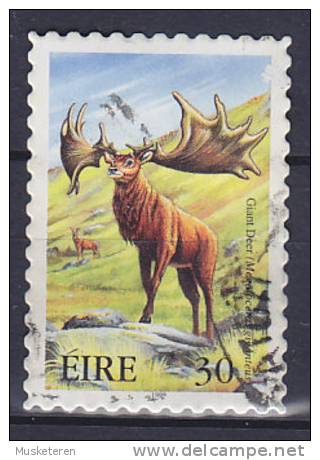 Ireland 1999 Mi. 1193    30 P Ausgestorbene Tiere Extinct Animals Europäischer Riesenhirsch - Usati