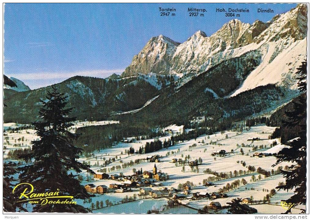 Postal RAMSAU Am DACHSTEIN (Austria) 1970. Flamme Winterspot - Covers & Documents