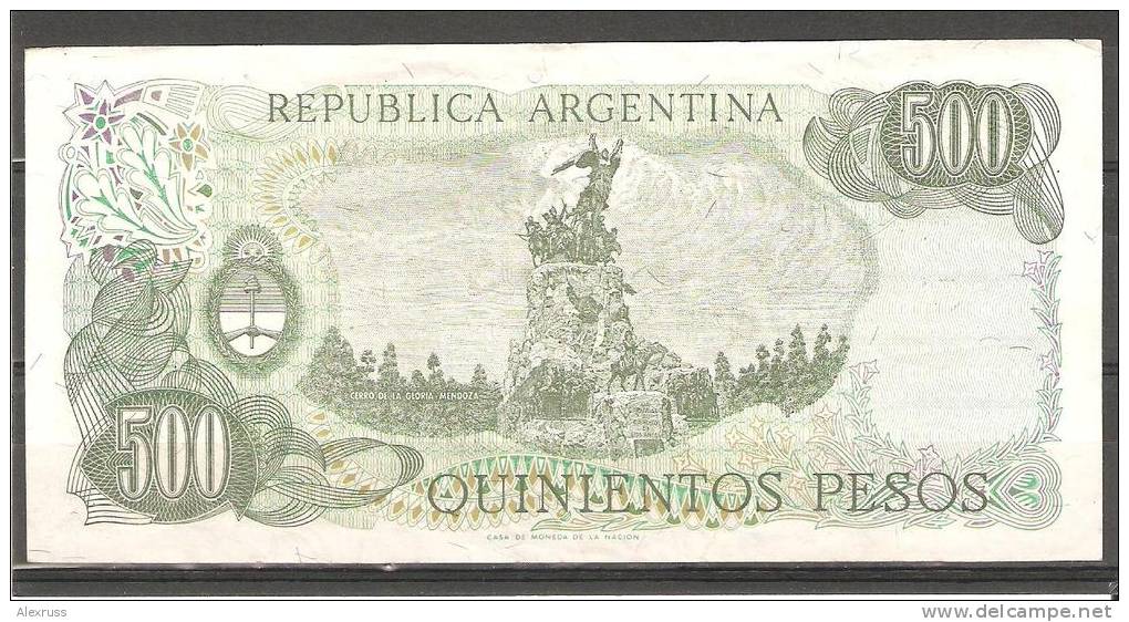 Argentina 1977-82, 500 Pesos Banknote, Army Movement VF - Argentina