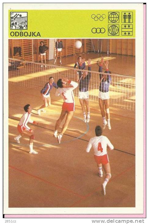 SPORT CARD No 239 - VOLLEYBALL, Yugoslavia, 1981., 10 X 15 Cm - Handball