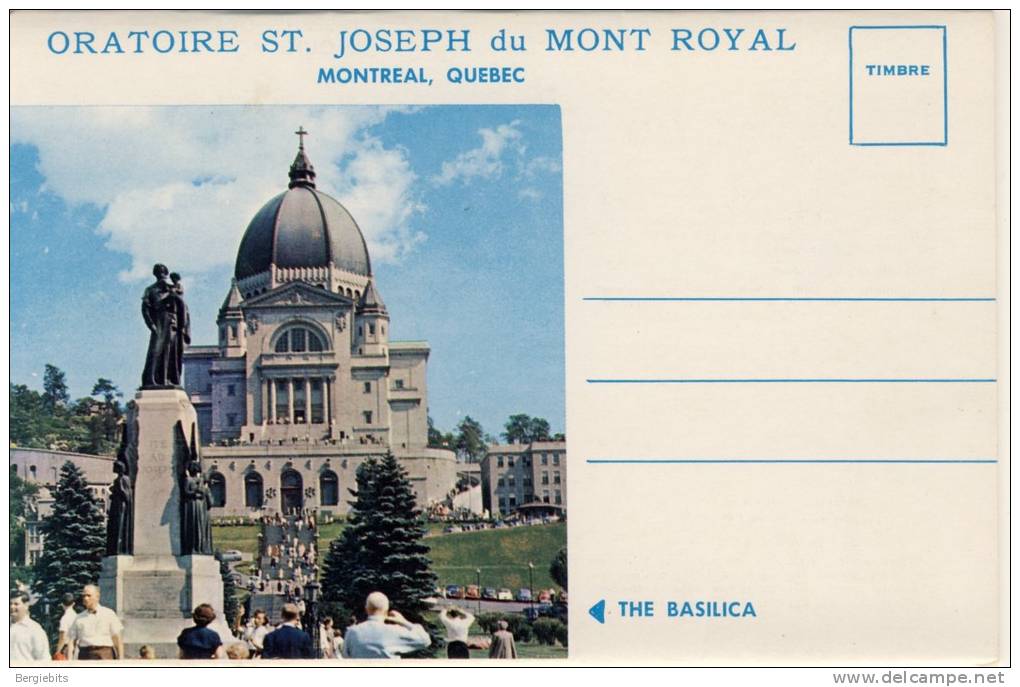 1960 Canada Famous St, Joseph Oratory Lettercard With 14 Different Views, Mint - Briefe U. Dokumente