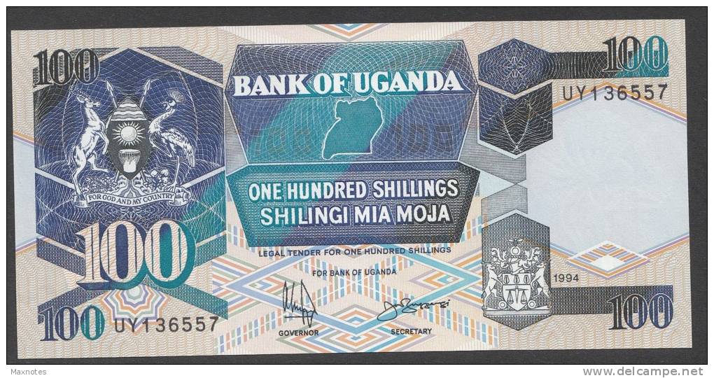 UGANDA : 100 Shilling - 1994 - P31c - FDS - Uganda