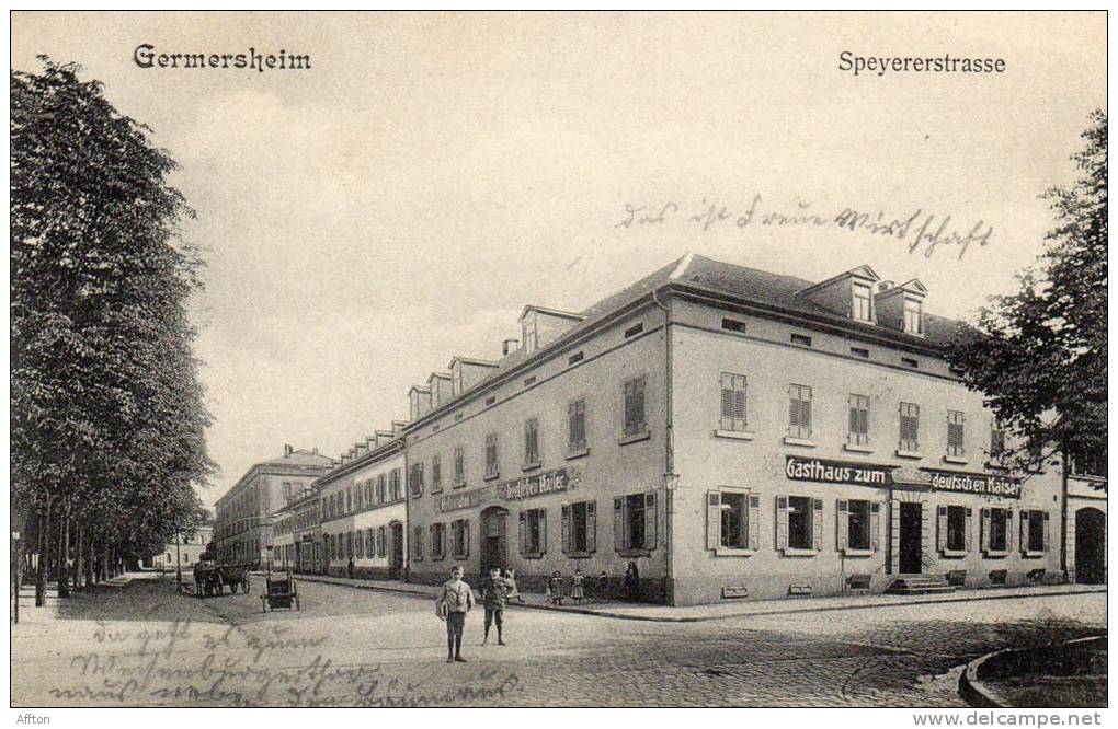 Germersheim 1905 Speyerstr Gasthaus Z Deutschen Kaiser - Germersheim