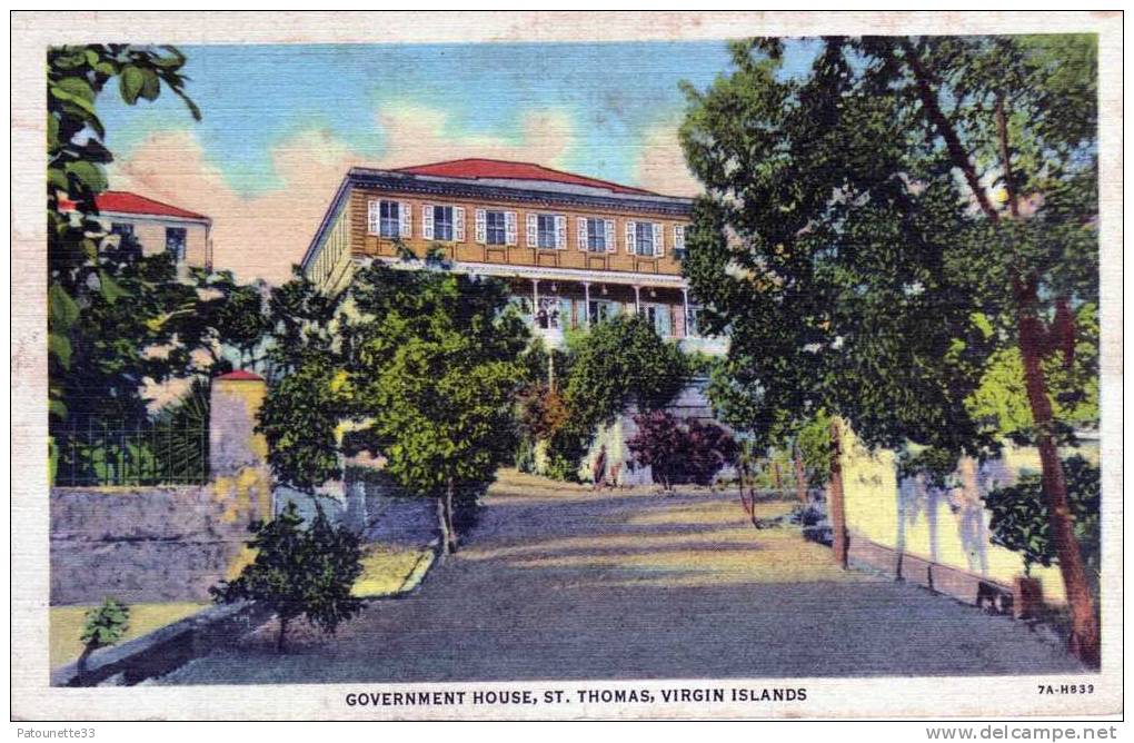 ANTILLES ST THOMAS VIRGIN ISLANDS GOVERNMENT HOUSE - Jungferninseln, Amerik.