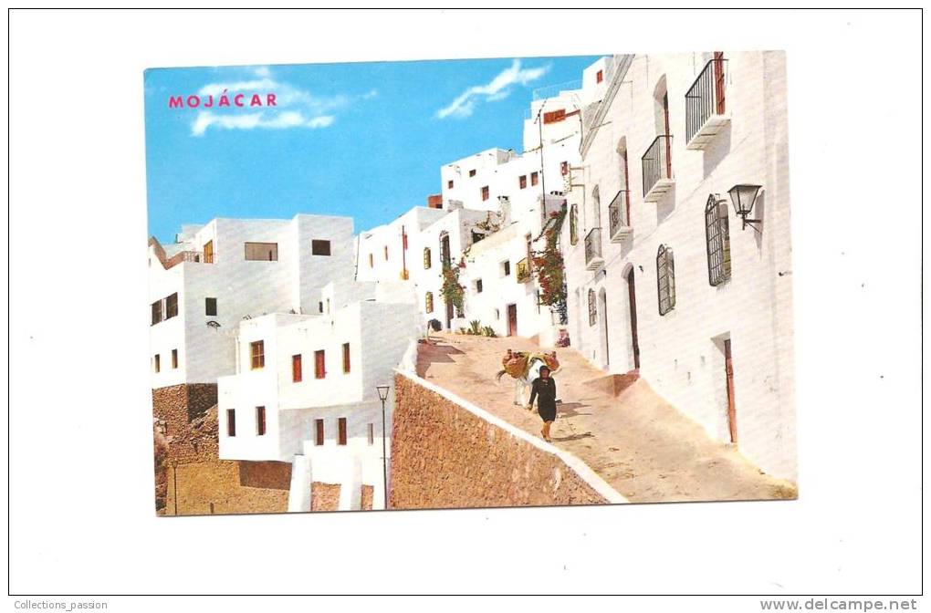 CP, Espagne, Mojacar, Rue Typique, écrite - Almería