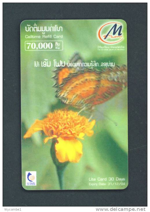 LAOS  -  Remote Phonecard As Scan - Laos