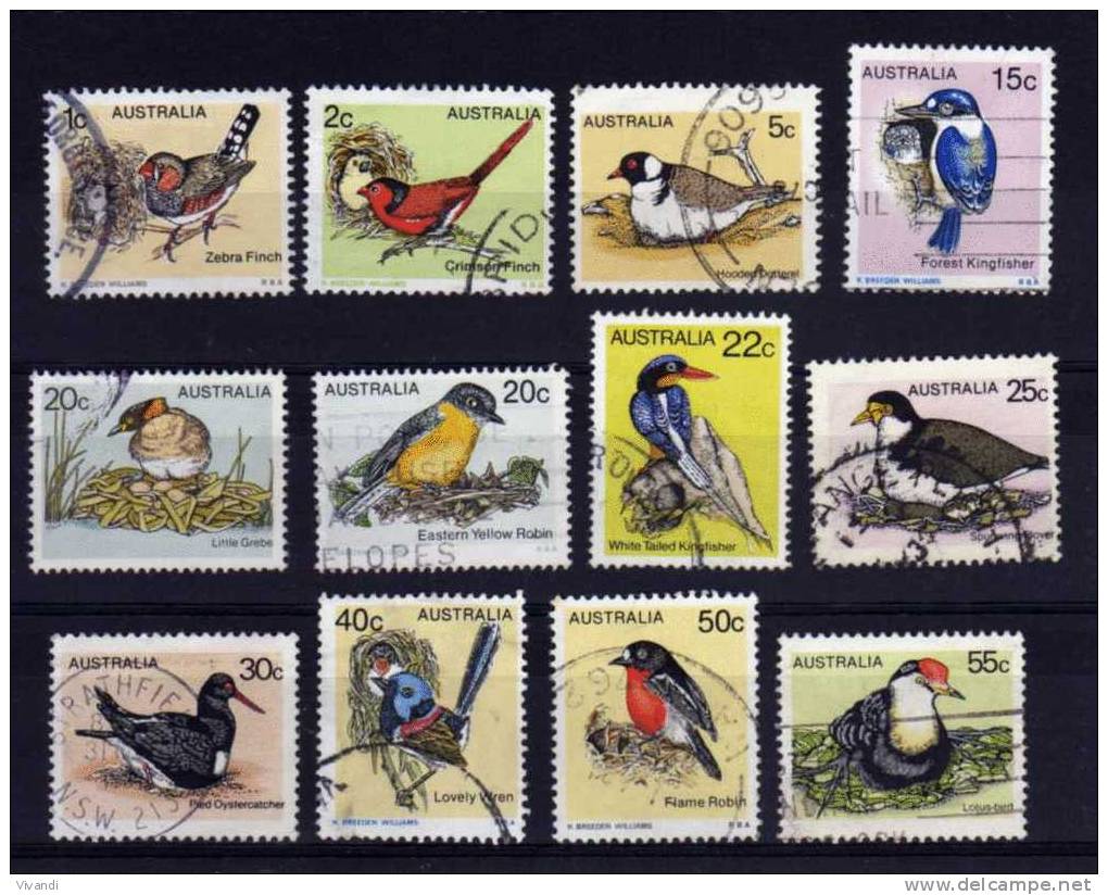 Australia - 1978 - Birds (1st Series) - Used - Oblitérés