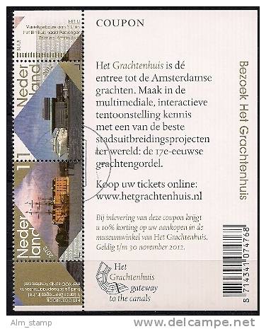 2012 Niederlande Nederland  Mi. 2954-7 Used  Grachtenhois With Label - 2012