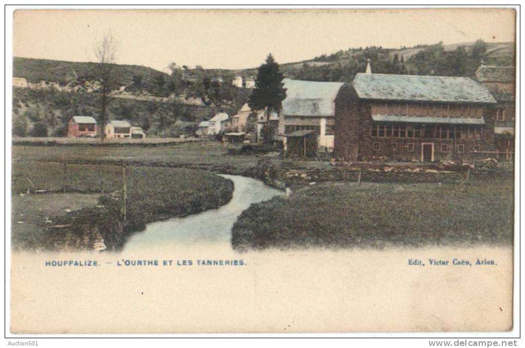 08463g TANNERIES - L´Ourthe - Houffalize - Carte Colorisée - Houffalize