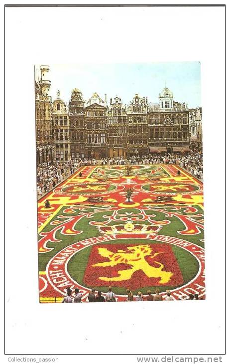 CP, Belgique, Bruxelles, Grand Place, Tapis De Fleurs, Voyagée - Feesten En Evenementen