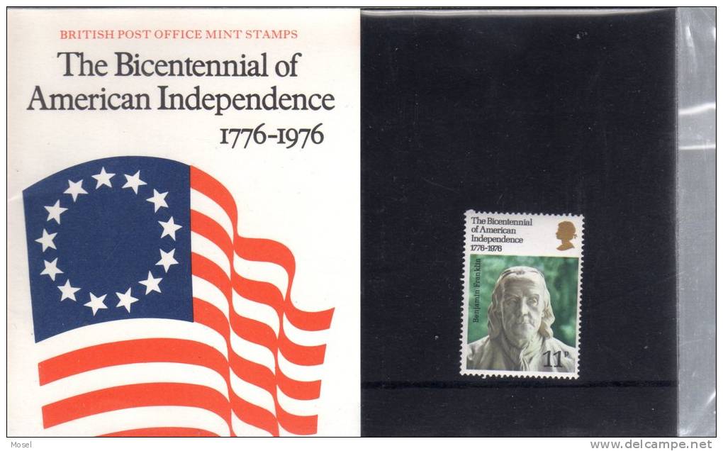 1976 American Independence Presentation Pack PO Condition - Presentation Packs