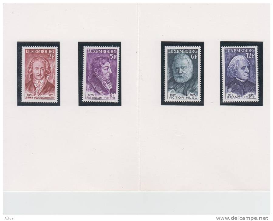 Luxemburg 	MiNr. 941 - 944 - Storia Postale