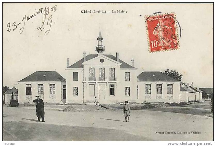 Indre-et-Loire : InLo 144 : Cléré  -  Mairie - Cléré-les-Pins