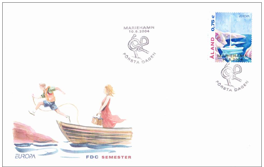 ALAND FDC Europa-CEPT 2004 Cote Michel 2,50€ - Aland