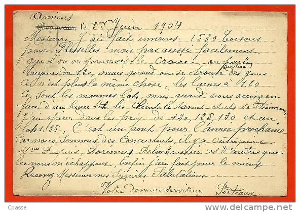 CPA à En-tête Commerciale Non Illustrée - J. COMMUNEAU & FILS 60 BEAUVAIS Oise * Commerce Voir Texte - Beauvais