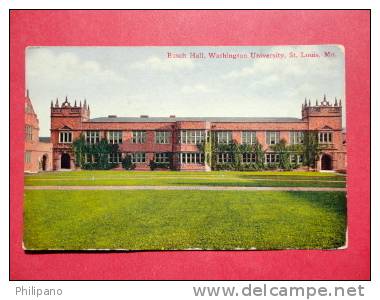 St Louis – Missouri   Bush Hall Washington University Ca 1910====== ===== Ref 497 - St Louis – Missouri