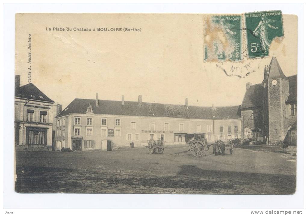 Bouloire. La Place Du Chateau. - Bouloire