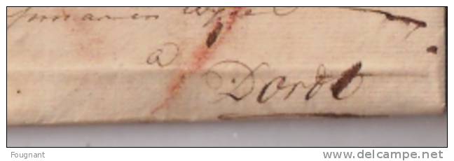 PAYS-BAS:précurseur De 1755 : BREDA Pour DORDT.? +texte. - ...-1852 Préphilatélie
