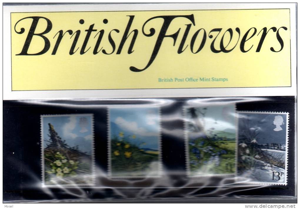 1979 British Flowers Presentation Pack PO Condition - Presentation Packs