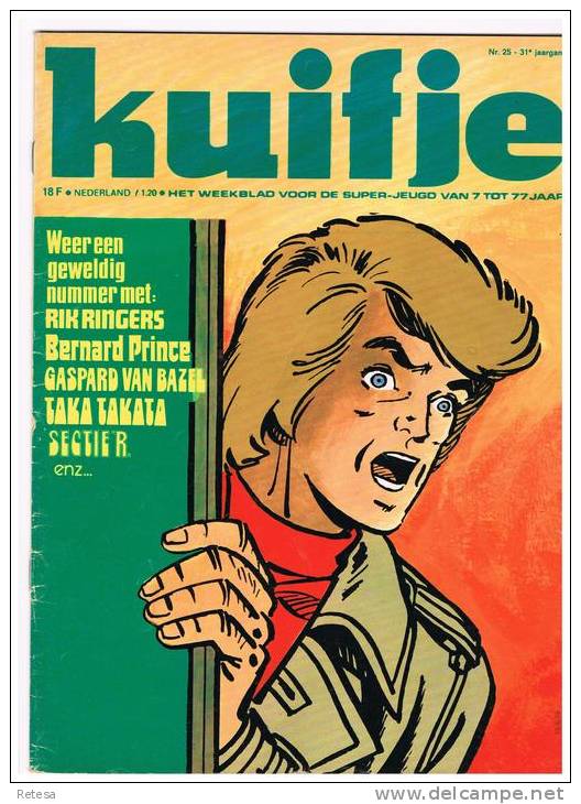 KUIFJE  WEEKBLAD N° 25 - 31e JAARGANG 15-6-1976 - Kuifje