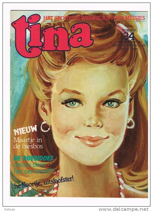 TINA  WEEKBLAD  N° 34  - 22 AUGUSTUS  1980 - Tina