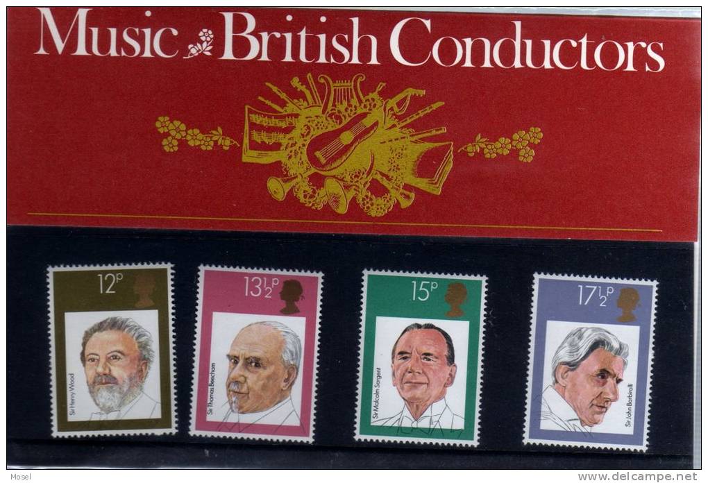 1980 Music British Conductors Presentation Pack PO Condition - Presentation Packs