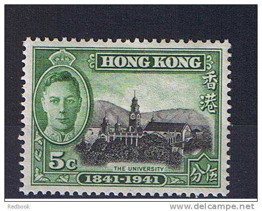 RB 860 - Hong Kong 1941 - Centenary Of British Occupation - 5c Black &amp; Green SG 165 - Mounted Mint Stamp - Unused Stamps