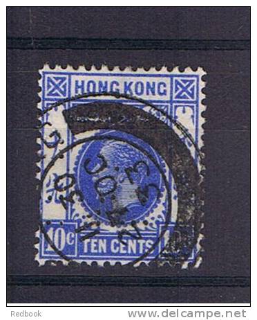 RB 860 - Hong Kong 1912 Perfin - 10c Blue SG 124 - Used Stamp - Oblitérés