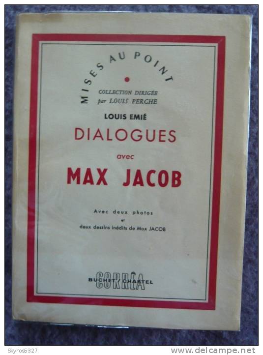 Dialogues Avec Max Jacob - Franse Schrijvers