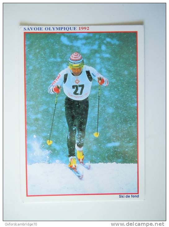 Savoie Olympique 1992 , Le Ski De Fond , Cliché Gérard Vandystadt - Deportes De Invierno