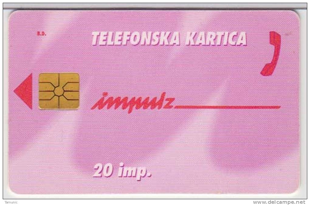 SLOVENIA 1994 - IMPULZ  WHITE  20 Imp. Modul 1 Tirage: 14 400 Pcs - USED - Slovenia