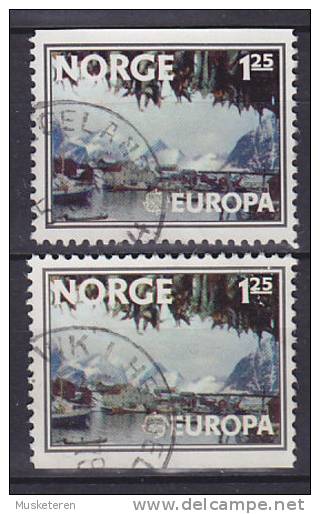 Norway 1977 Mi. 742 Do / Du    1.25 Kr Europa CEPT Landschaft Fischerdorf Hamnøy Auf Insel Moskenes, Lofoten - Gebraucht