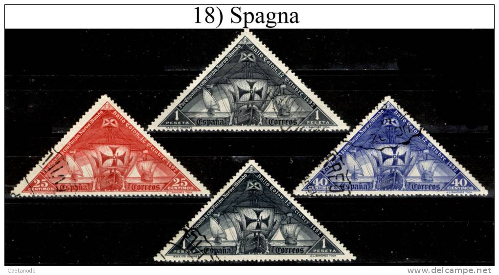 Spagna-018 (1930 - Yvert & Tellier N.450,452,454) - Usados