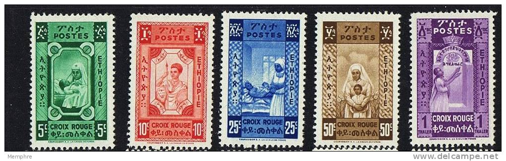 1936  Croix-Rouge  Série Sans Surcharge  Non émise * * Sans Charnière - Ethiopie