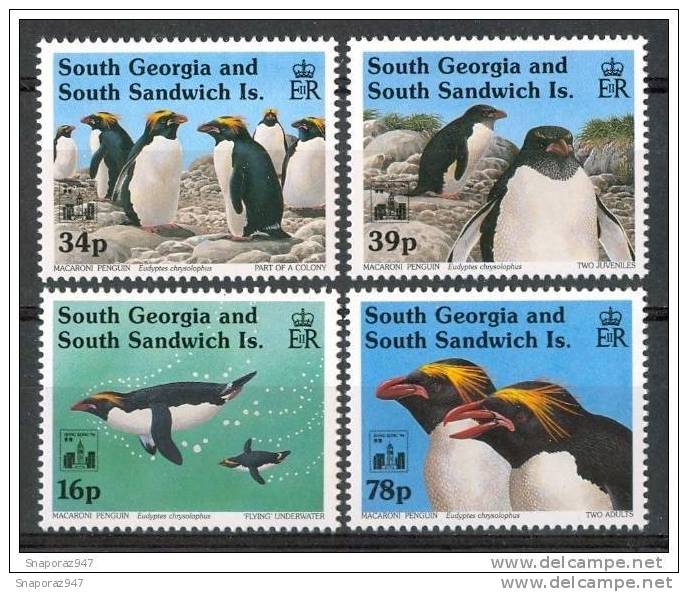 1993 South Georgia Pinguini Penguins Set MNH** B504 - Pinguïns & Vetganzen