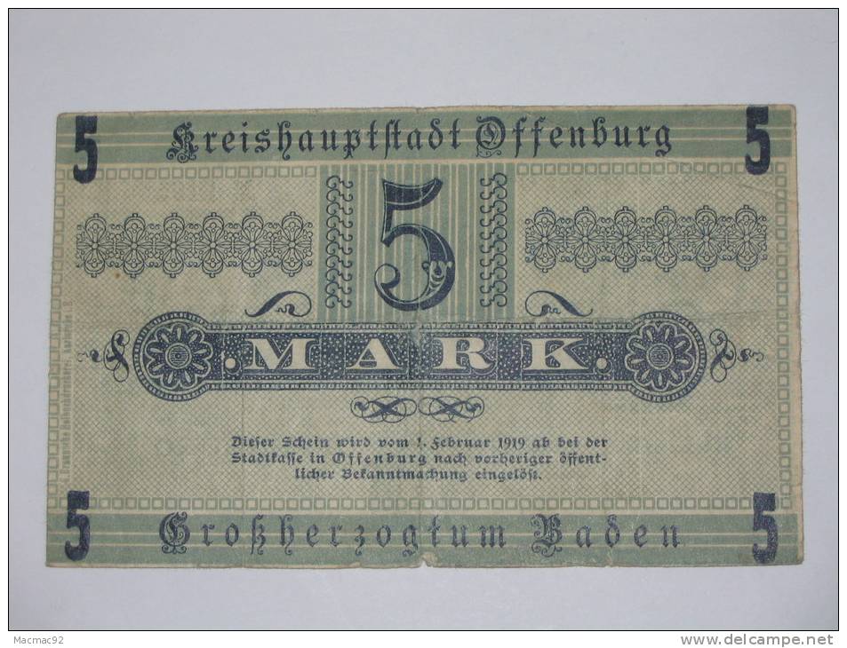 5 Mark - Fünf Mark - 1918 - Germany -. - 5 Mark
