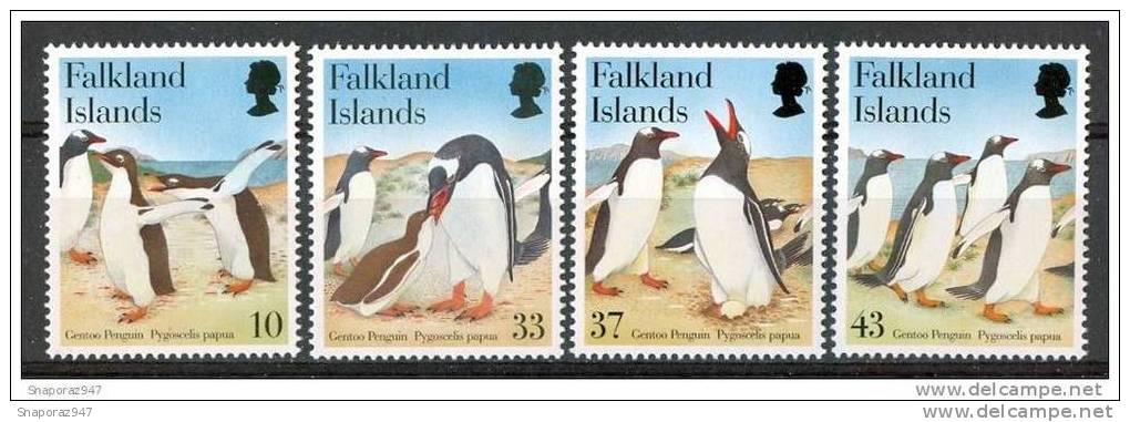 2001 Falkland Fauna Pinguini Penguins Set MNH** B512 - Pingouins & Manchots