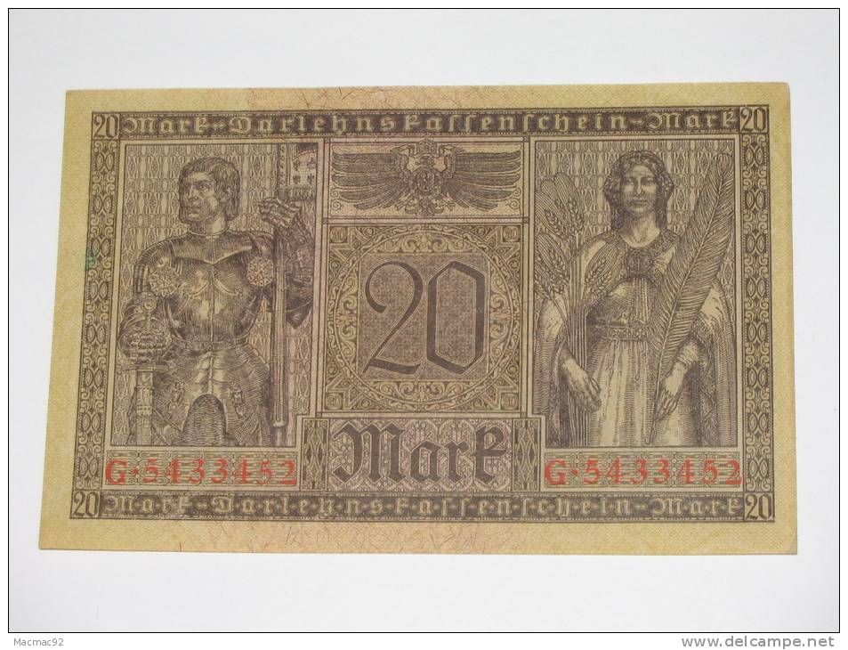 20 Mark -  1918 - Germany -. - 20 Mark