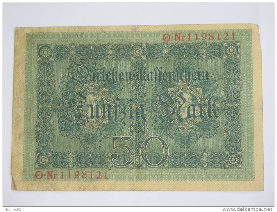 50 Mark - Funfzig Mark -  1914 - Germany -. - 50 Mark