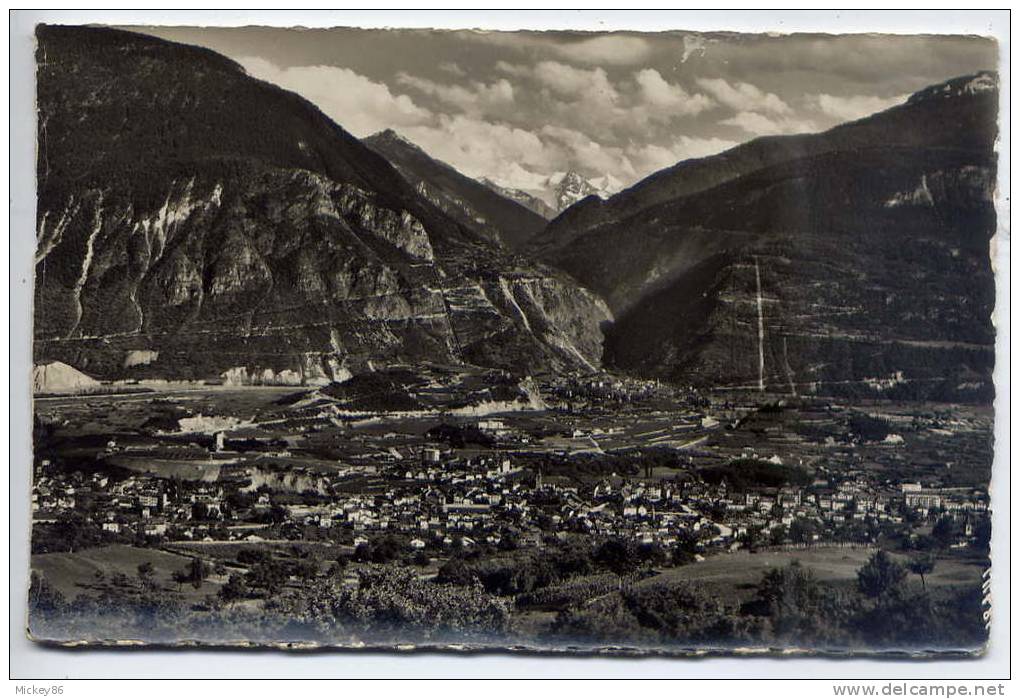 Suisse--SIERRE Et CHIPPIS--1950--A L´entrée Du Val D´Anniviers ,cpsm Pt Format  N° 14686  Photo Gyger - Chippis
