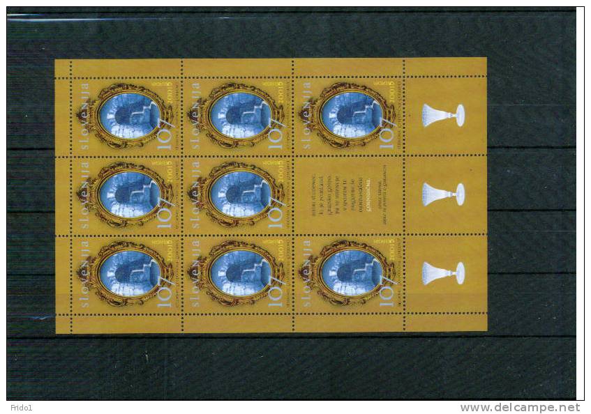 Slowenien / Slovenia Jahr / Year 2001 Michel 356 Europa Cept Kleinbogen Postfrisch / Sheet Unmounted Mint - 2001