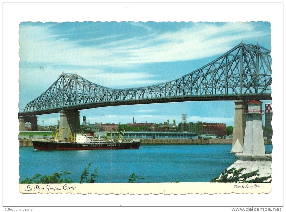 Cp, Canada, Montréal, Jacques Carier Bridge, Voyagée - Montreal