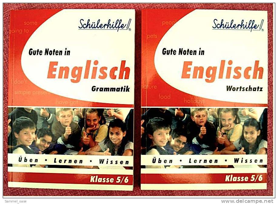 2 Bücher Klasse 5/6  -  Gute Noten In Englisch : Grammatik Wortschatz Schülerhilfe - Livres Scolaires