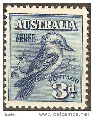 AUSTRALIA - 1928 3d Kookaburra. Scott 95. Mint Lightly Hinged * - Nuevos