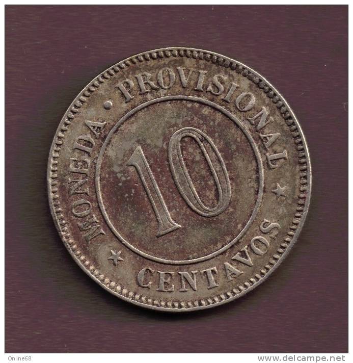 PERU 10 CENTAVOS 1879 	KM# 198 REPUBLICA PERUANA - Pérou