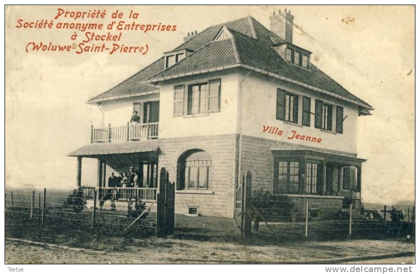 Stockel ( Woluwe-Saint-Pierre ) - Propriété De La Société Anonyme D´Entreprise- Villa Jeanne ( Voir Verso ) - Woluwe-St-Pierre - St-Pieters-Woluwe