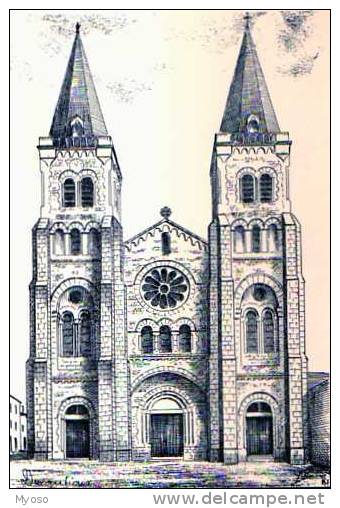 79 MAULEON Eglise De La Trinite, Illustrateur Y Ducourtioux - Mauleon