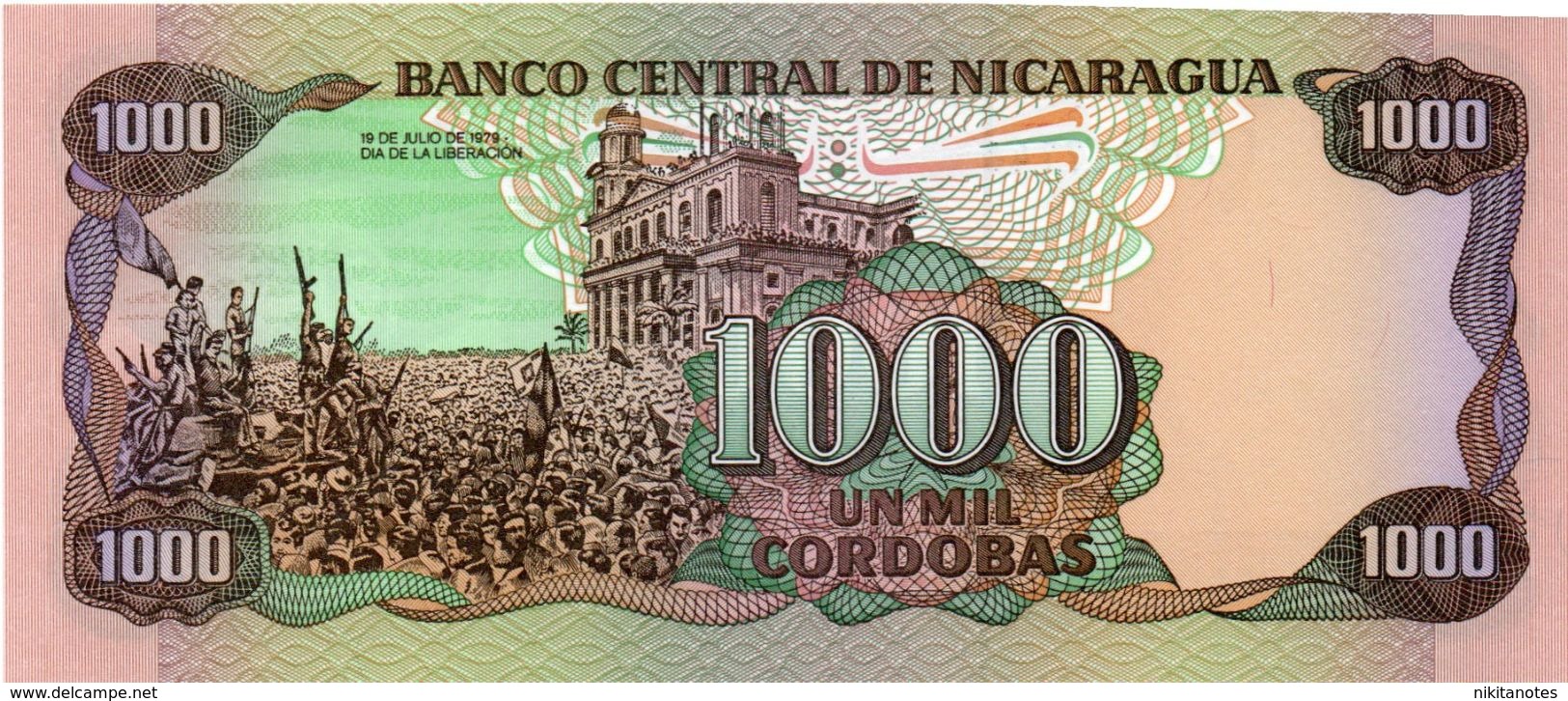 Nicaragua 1000 Cordoba 1985 See Scan - Nicaragua